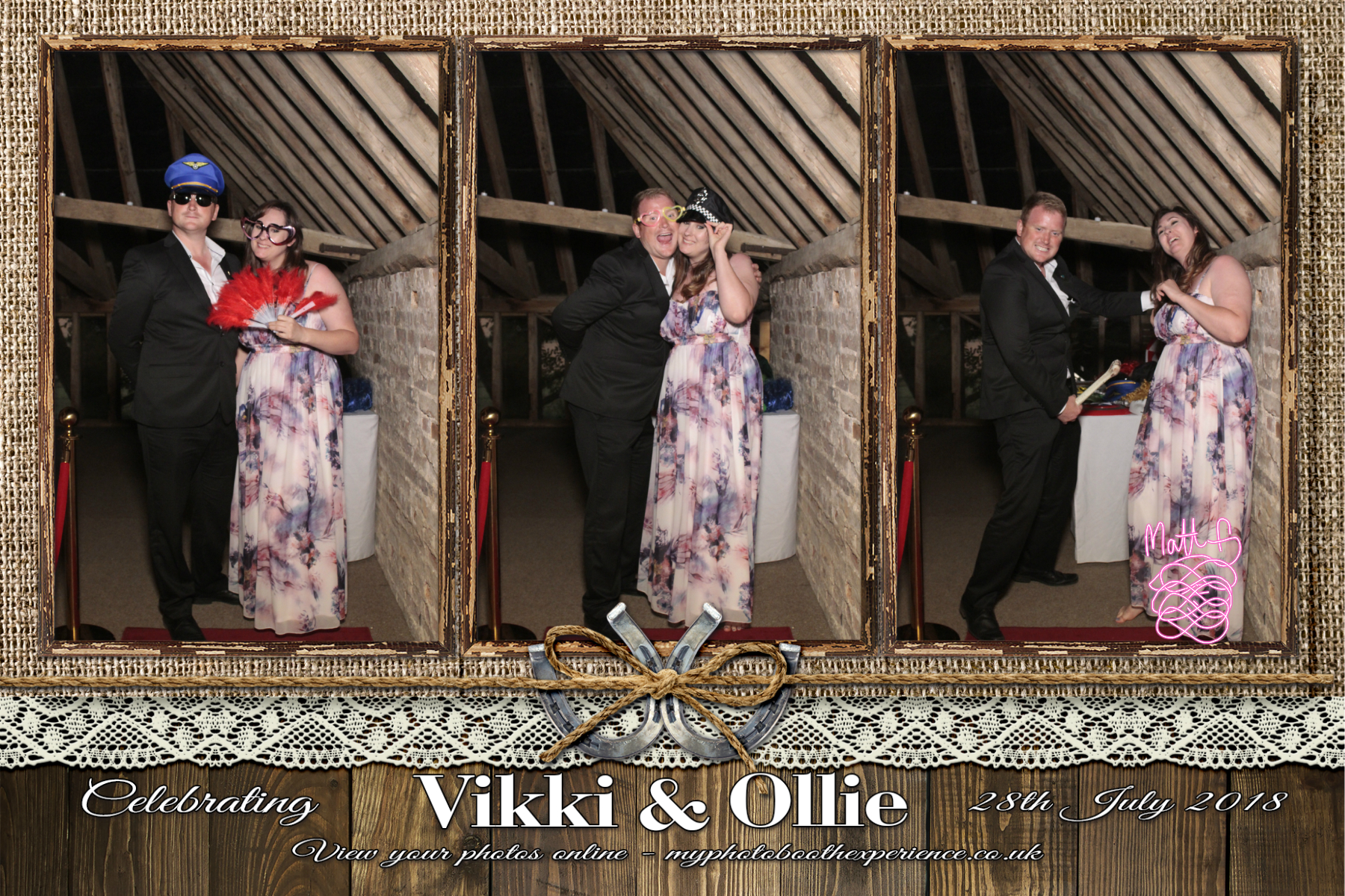 Vikki & Ollie's Wedding | View more photos from the event at gallery.myphotoboothexperience.co.uk/u/MyPhotoBoothExperienceLtd/Vikki-Ollies-Wedding